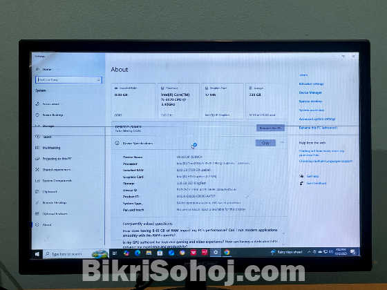 Smooth Performance PC | i5 + SSD + 8GB RAM
